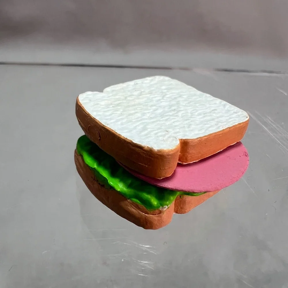 Vintage Tyco Kitchen Littles Food Mini Mart BOLOGNA SANDWICH Grocery Barbie RARE